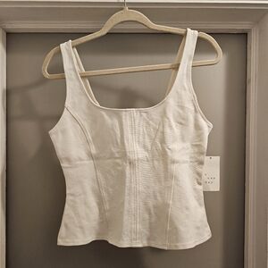 A New Day Women's Business Casual Tank Top, White, Size Small